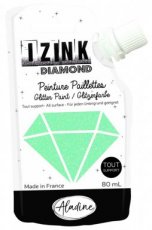 IZINK Diamond glitterverf/pasta - 80 ml, lichtgroen