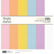 15806 Simple Stories Color Vibe Textured Cardstock 12x12 Inch Spring