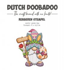 DDBD Rubber stamp Voorjaar 1, Easter gnome boy