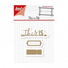 (15e)  6002-1148 Joy!Crafts scrapbooking stencil Noor this is kit