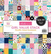 BB2143 Girll Cardstock Value Stack12x12 inch (50 vellen)