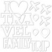 BB2524 I Love Travel Cut Outs