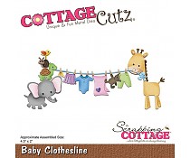 CC-279 craftlines Cottage Cutz Baby Clothesline
