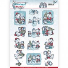 CD11133 3D Knipvel - Yvonne Creations - Christmas Dreams - Christmas Bears