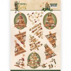 CD11360 Amy Design - Christmas in Gold - Trees in Gold