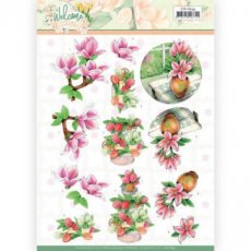 CD11634 Jeanine's Art Welcome Spring - Pink Magnolia