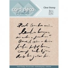 CDECS144 Card Deco Essentials Clear Stamps - Vintage Text Lines