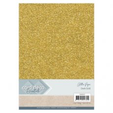 CDEGP017 CArd Deco Essentials Glitter Paper Dark Gold