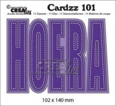 (15e)  CLCZ101 Crealies Cardzz no 101 HOERA