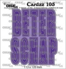 (15e)  CLCZ105 Crealies Cardzz no 105 Beterschap