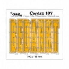 (15e)  CLCZ107 Crealies • Cardzz bedankt