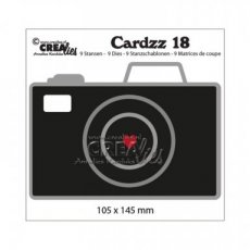 (15e)  CLCZ18 Crealies • Cardzz snijmallen no.18 camera