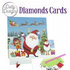 DDDC1131 Dotty Designs Diamond Easel Card 131 - Santa