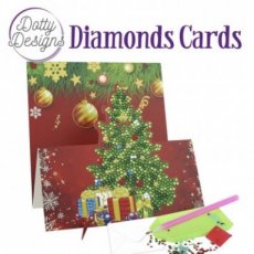 DDDC1132 Dotty Designs Diamond Easel Card 132 - Christmas Tree