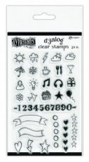 (22) DYB65395 Dylusions Dyalog Clear Stamp Set The Full Package
