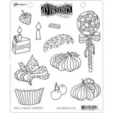 DYR80213 Ranger Dylusions Cling Stamp Set Bake It Yourself