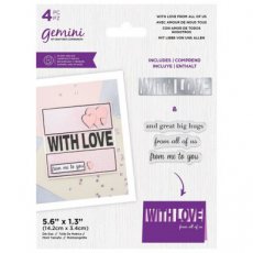 GEM-STD-WLFAOU Gemini WITH LOVE From All of Us Stamp & Die