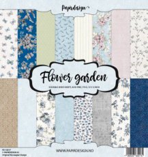 (15  beneden)  PD 18017 Papirdesign Flower Garden 12x12 Inch Paper Pack