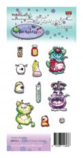(22)  PD7033 Polkadoodles Little Monsters Clear Stamps Freaky