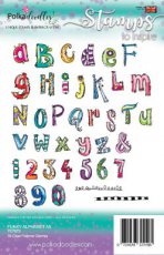 (22)  PD7879 Funky Alphabet A5 Clear Stamps