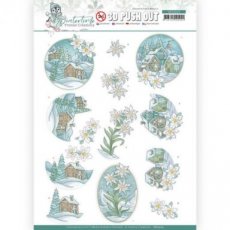 SB10503 3D Push Out - Yvonne Creations - Winter Time - Edelweiss