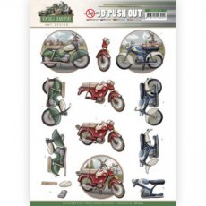 SB10574 3D Push Out - Amy Design - Vintage Transport - Moped