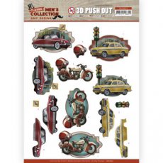 SB10631 3D Push Out - Amy Design Classic men's Collection - Cars