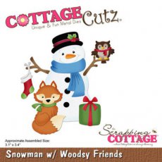 Scrapping Cottage Snowman w/ Woodsy Friends Scrapping Cottage Snowman w/ Woodsy Friends