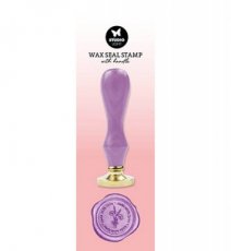 SL-ES-WAX08 Wax Stamp with handle Purple Made with love Essentials Tools nr.08