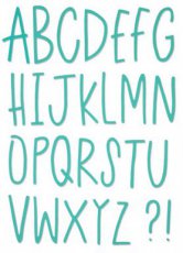 (15f)  (661040) Thinlits Die Set Delicate letters (661040)