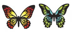 (15f)   (661182) Thinlits Die Set Detailed Butterflies (661182)