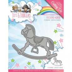 YCD10094 Die - Yvonne Creations - Tots and Toddlers - Rocking Horse